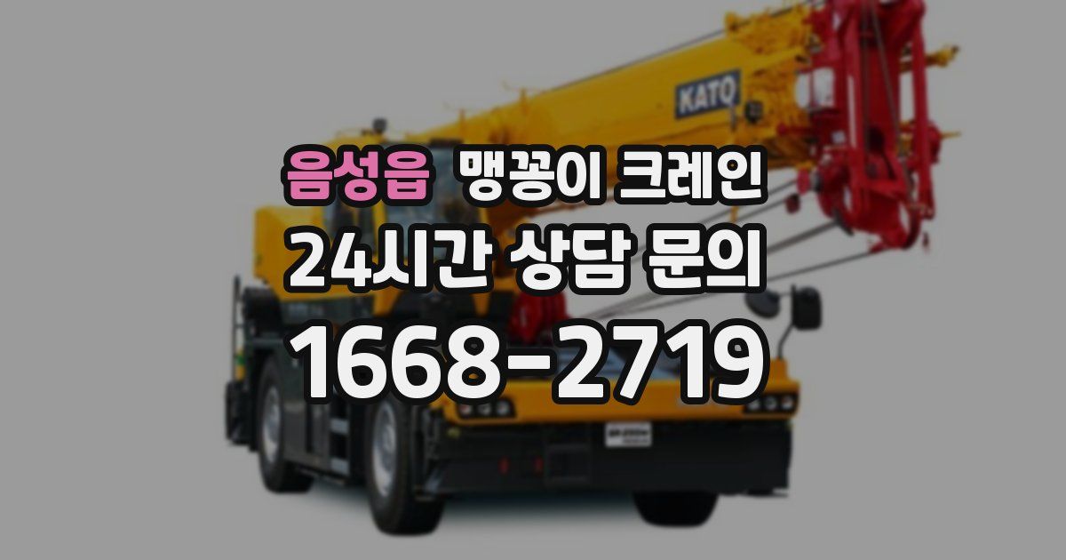 음성읍 맹꽁이 크레인