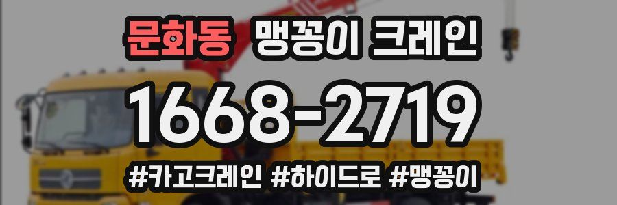 문화동 맹꽁이 크레인