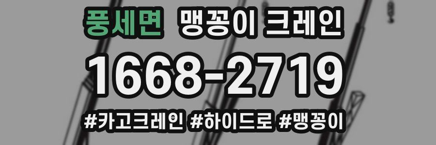 풍세면 맹꽁이 크레인