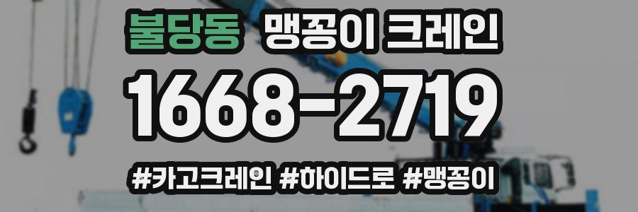 불당동 맹꽁이 크레인