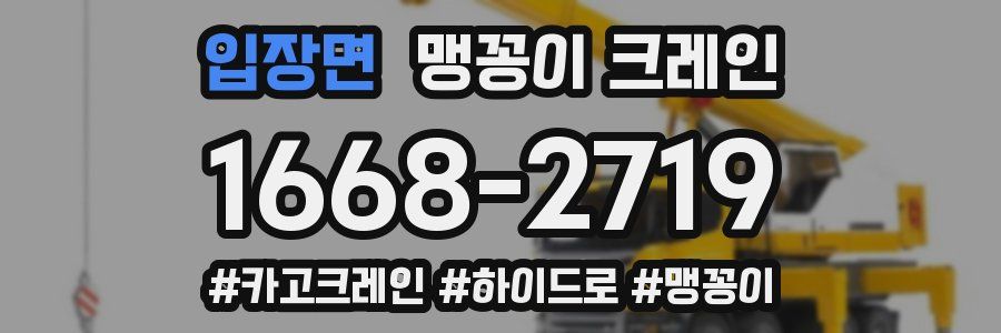 입장면 맹꽁이 크레인