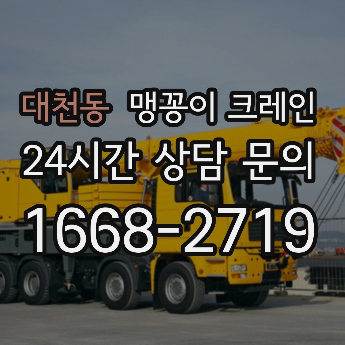 대천동 맹꽁이 크레인