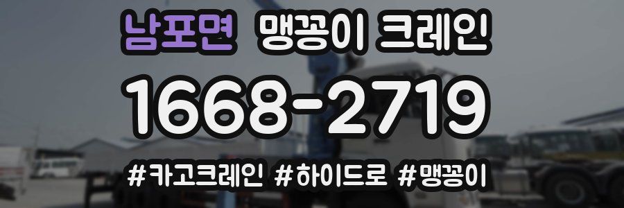 남포면 맹꽁이 크레인