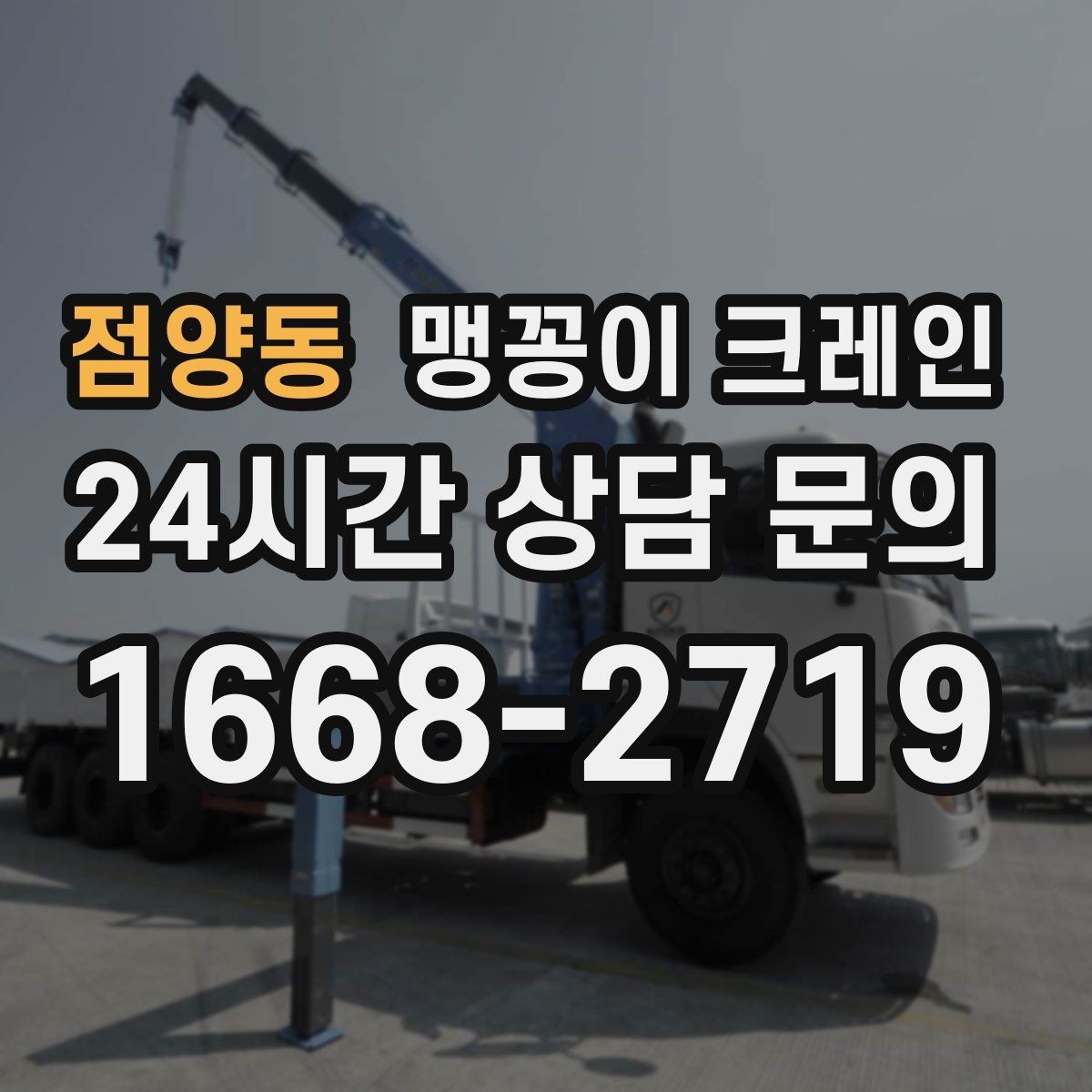 점양동 맹꽁이 크레인 작업 시간대 선택이 중요한 이유