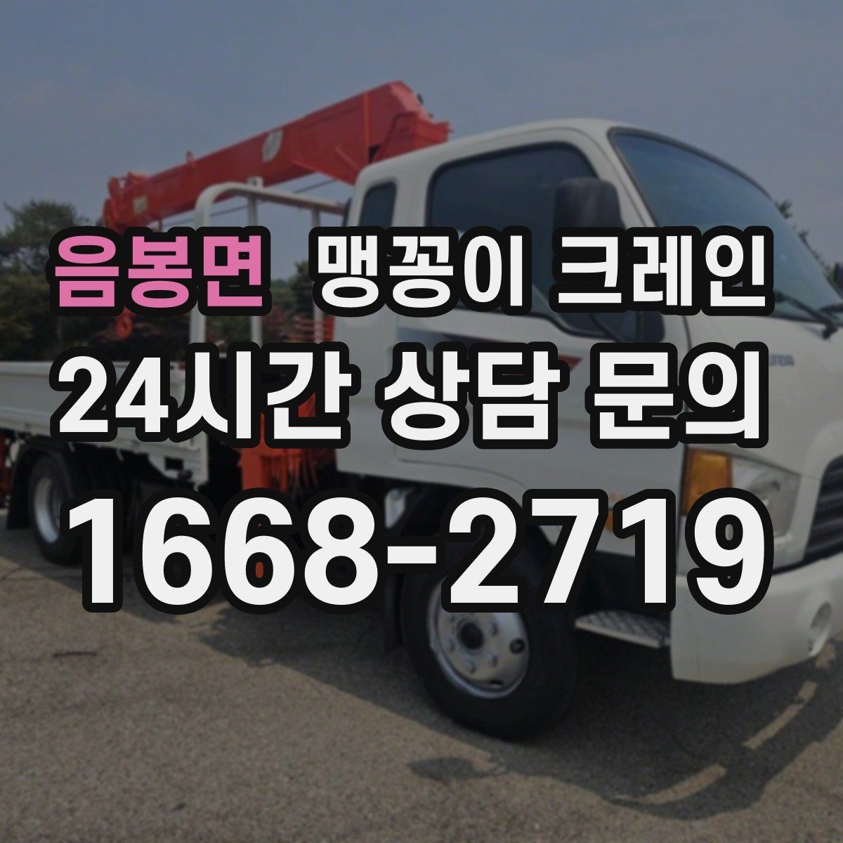 음봉면 맹꽁이 크레인 출입구 높이가 낮을 때 가능한 작업 범위