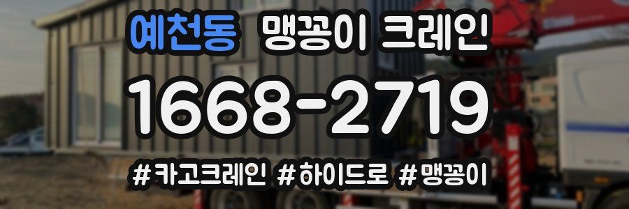 예천동 맹꽁이 크레인