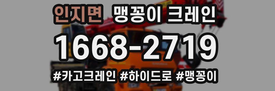 인지면 맹꽁이 크레인
