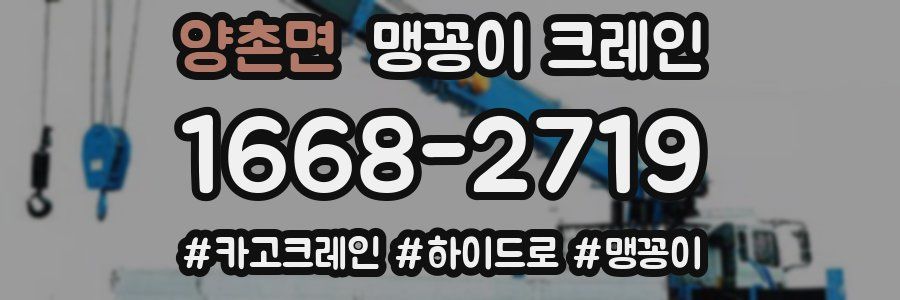 양촌면 맹꽁이 크레인