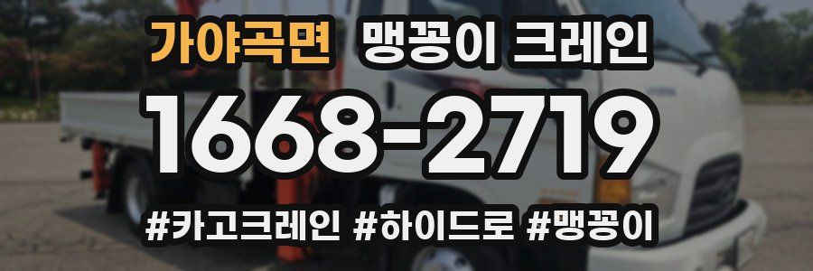 가야곡면 맹꽁이 크레인