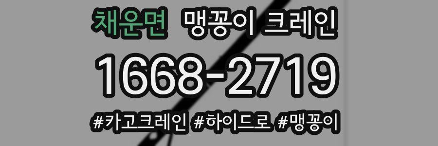 채운면 맹꽁이 크레인