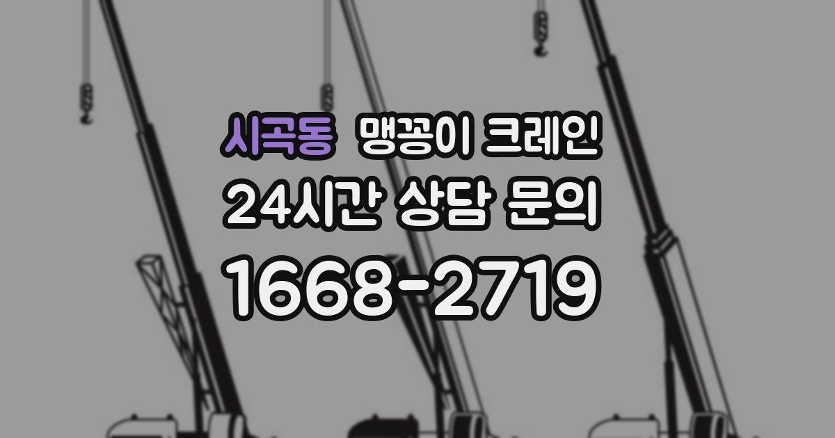 시곡동 맹꽁이 크레인