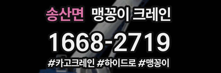 송산면 맹꽁이 크레인