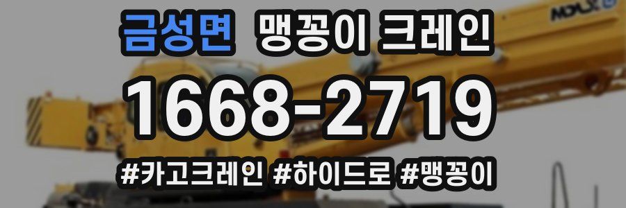 금성면 맹꽁이 크레인