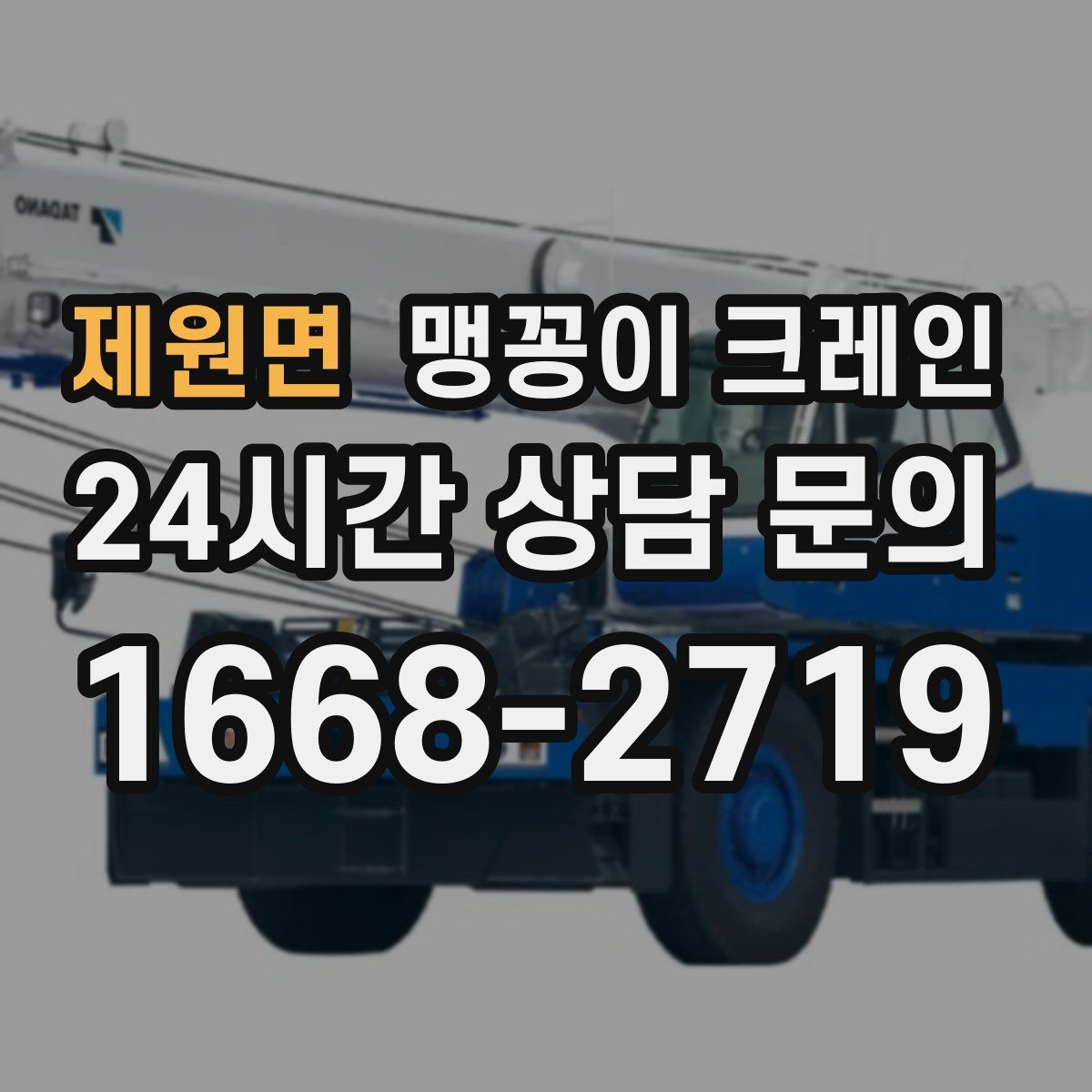 제원면 맹꽁이 크레인