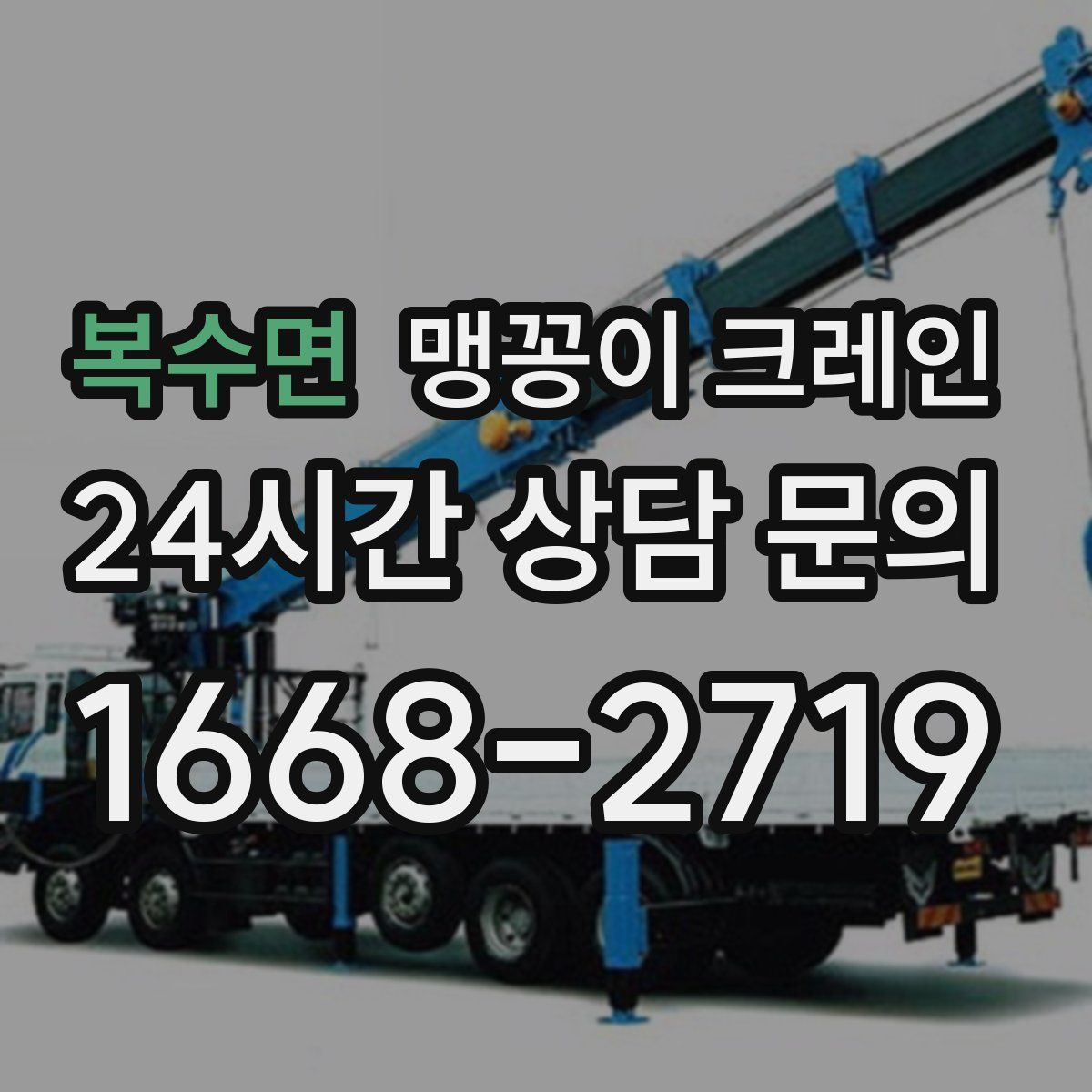 복수면 맹꽁이 크레인