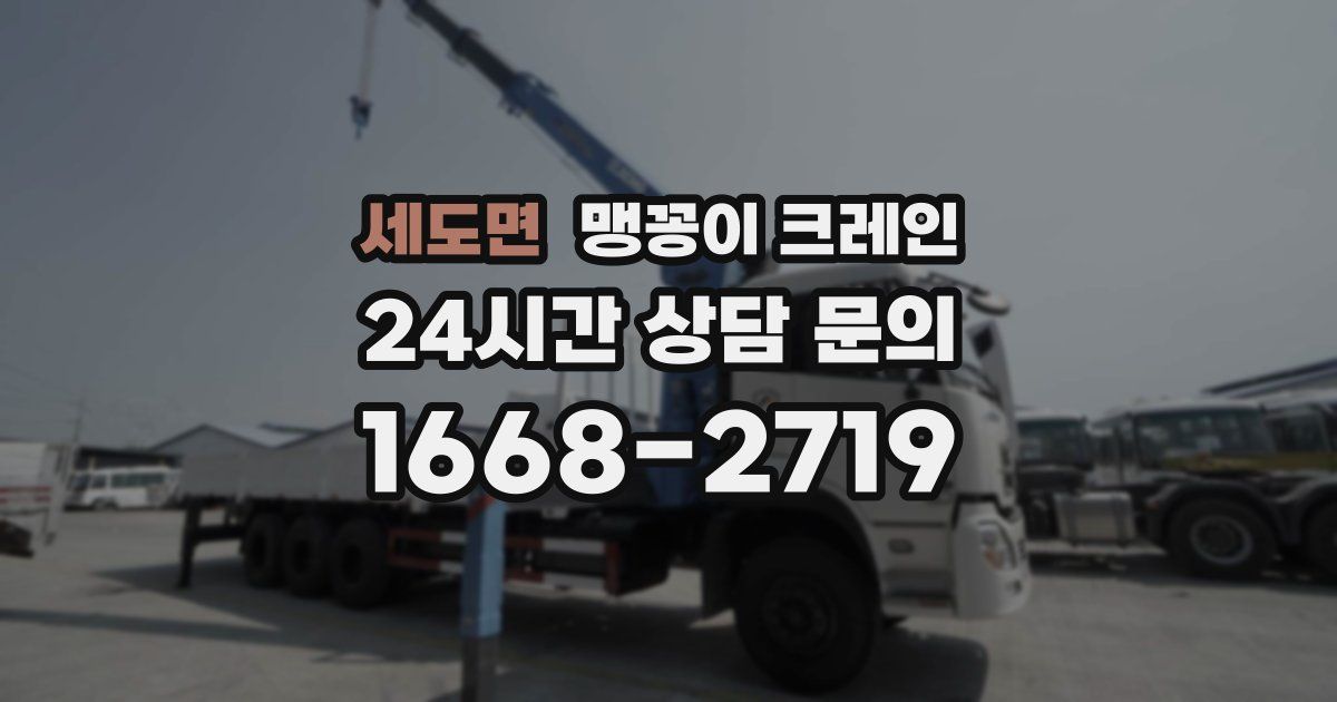 세도면 맹꽁이 크레인