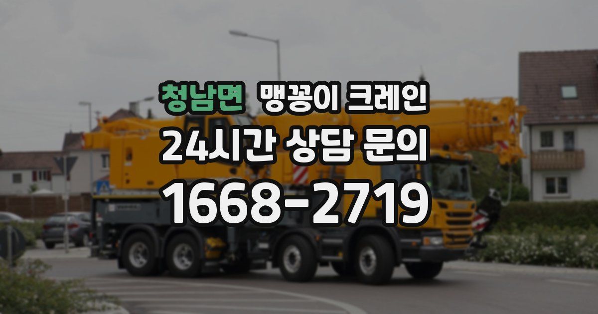 청남면 맹꽁이 크레인