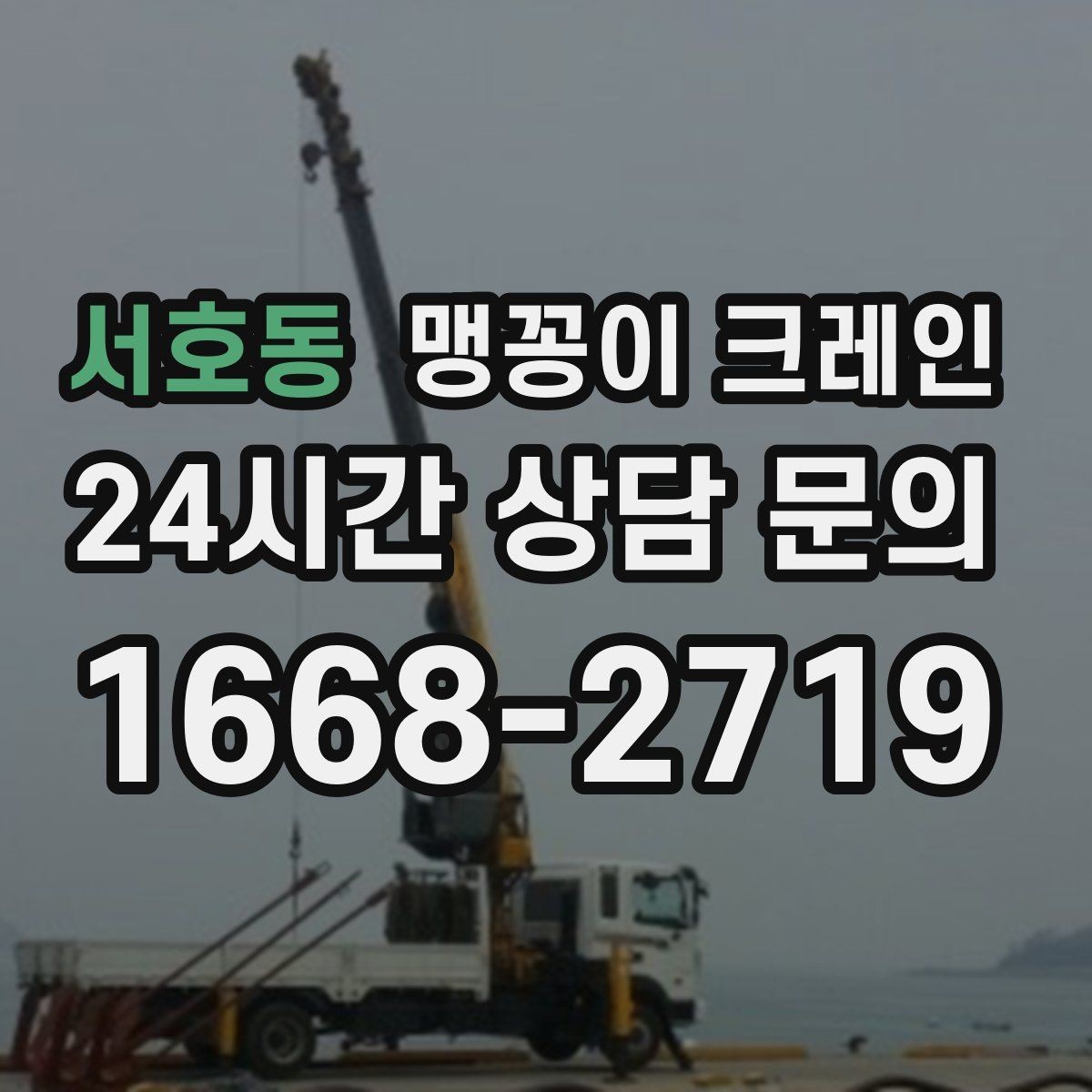 서호동 맹꽁이 크레인 하이드로 크레인과 작업 성격이 다른 이유
