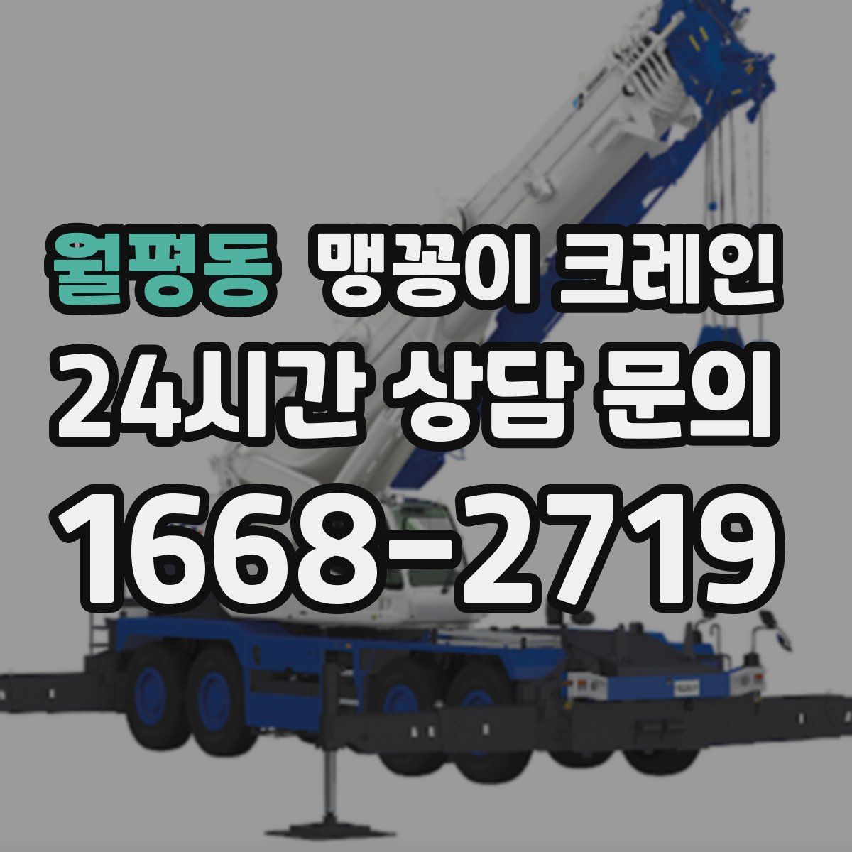 월평동 맹꽁이 크레인