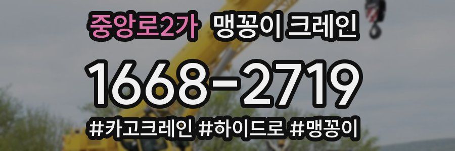 중앙로2가 맹꽁이 크레인