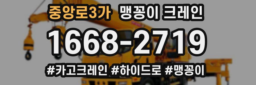 중앙로3가 맹꽁이 크레인