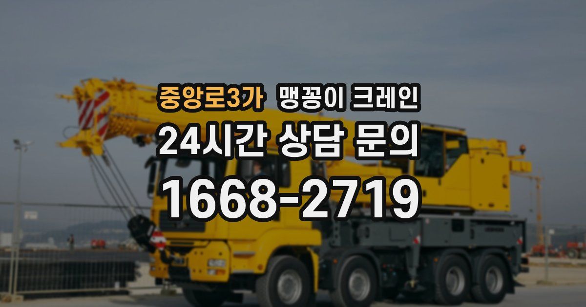 중앙로3가 맹꽁이 크레인