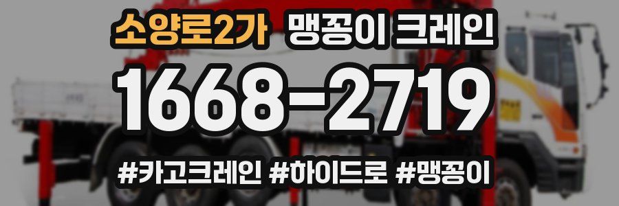 소양로2가 맹꽁이 크레인