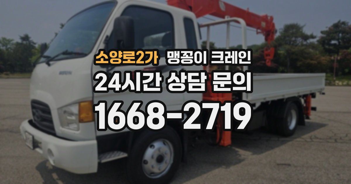 소양로2가 맹꽁이 크레인