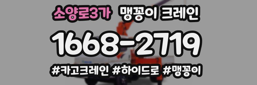 소양로3가 맹꽁이 크레인