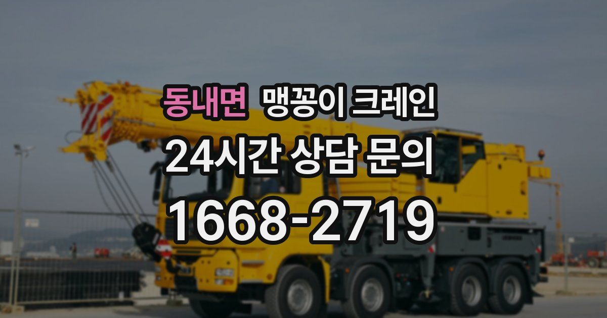 동내면 맹꽁이 크레인
