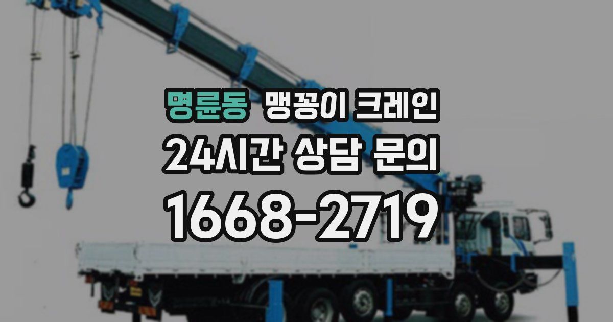 명륜동 맹꽁이 크레인