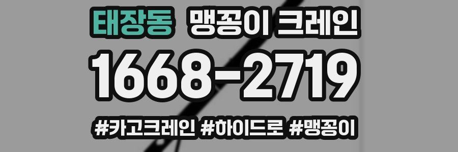 태장동 맹꽁이 크레인