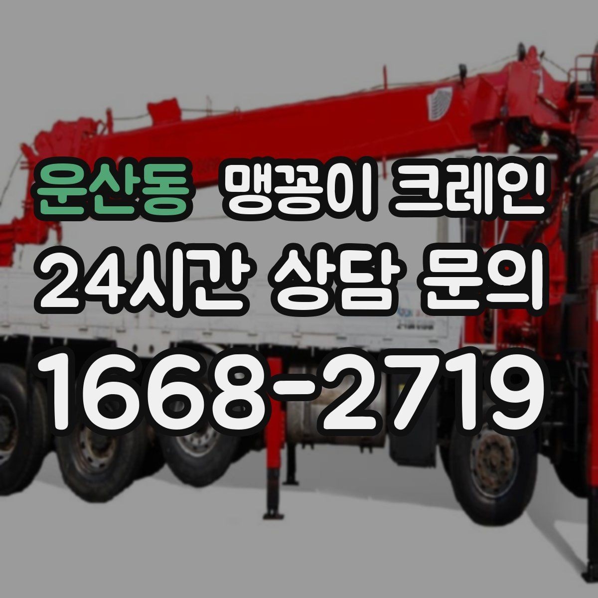 운산동 맹꽁이 크레인 와이어·벨트 선택이 중요한 이유