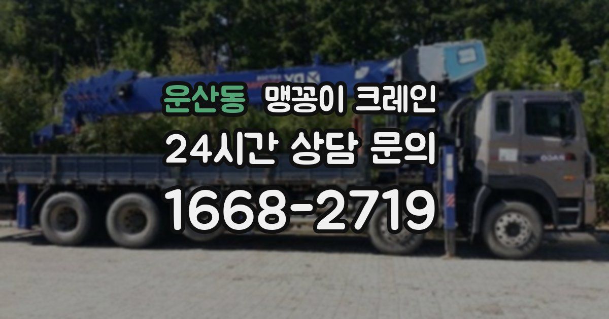 운산동 맹꽁이 크레인