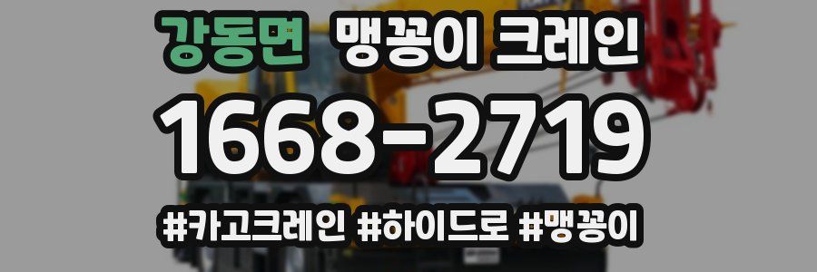 강동면 맹꽁이 크레인