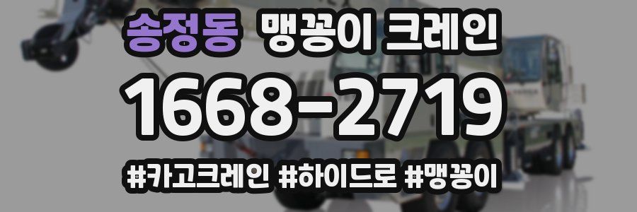 송정동 맹꽁이 크레인