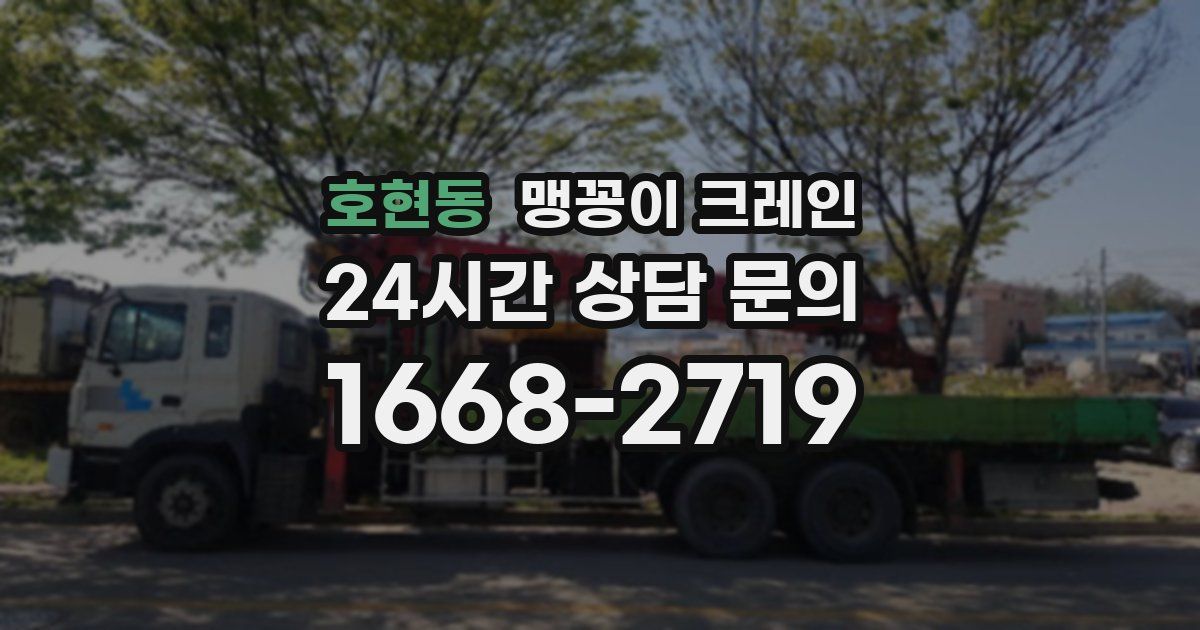 호현동 맹꽁이 크레인