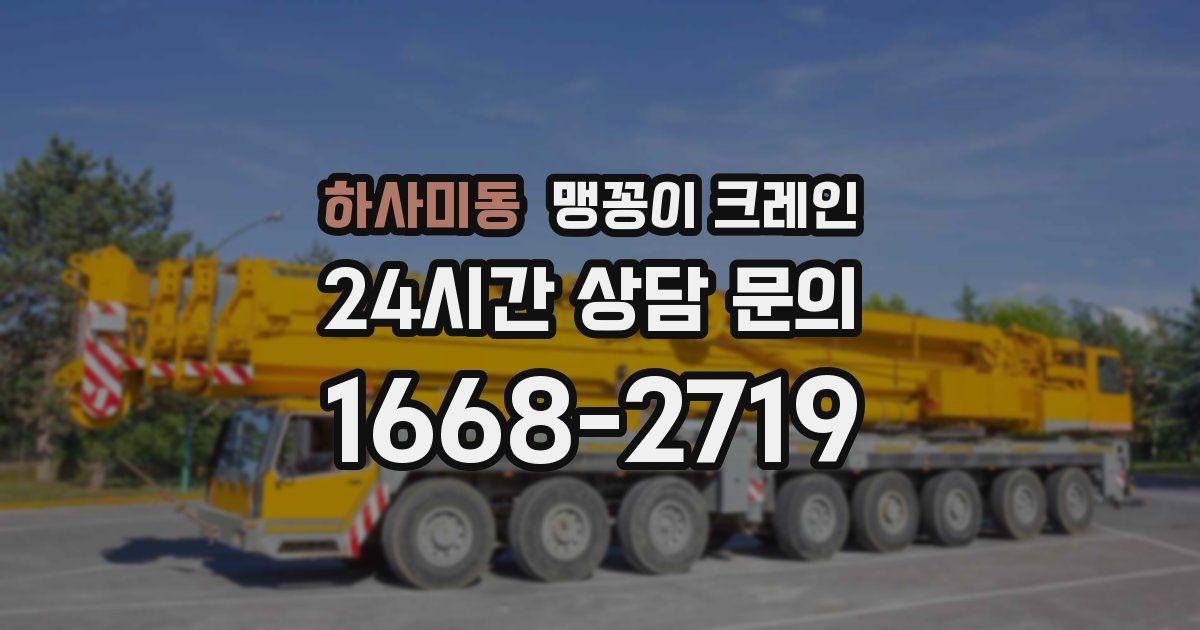 하사미동 맹꽁이 크레인