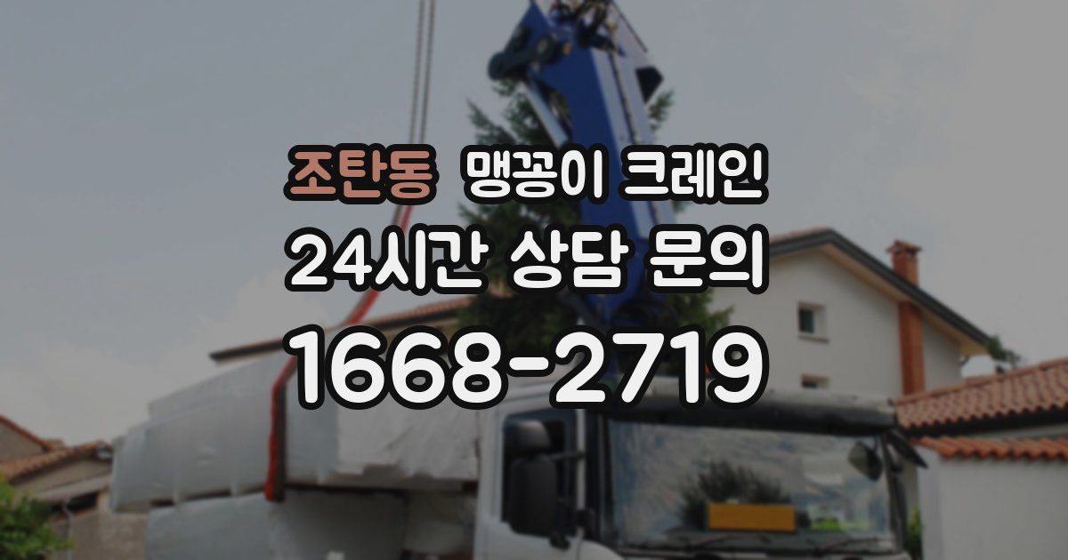 조탄동 맹꽁이 크레인