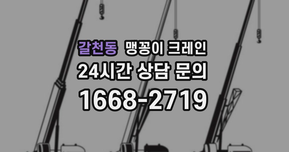 갈천동 맹꽁이 크레인