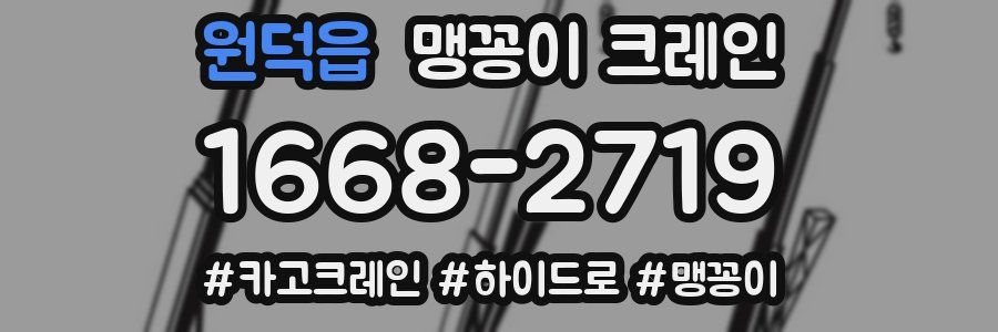 원덕읍 맹꽁이 크레인