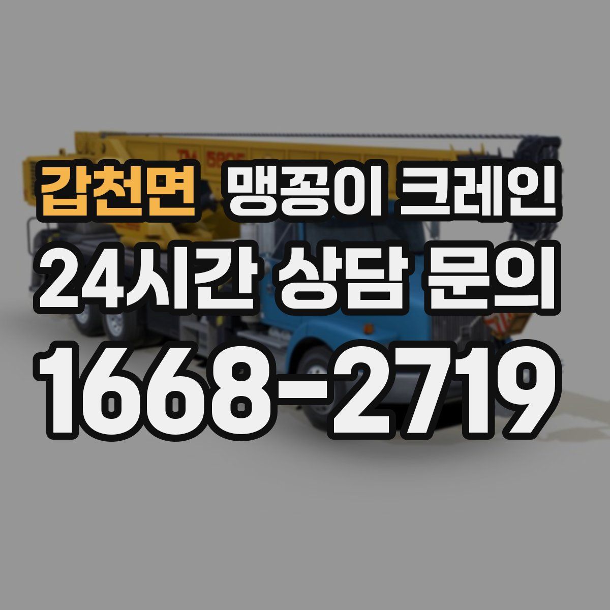 갑천면 맹꽁이 크레인