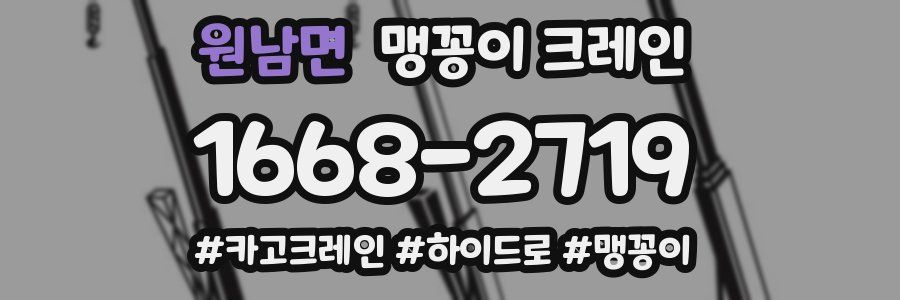 원남면 맹꽁이 크레인