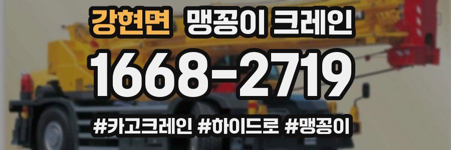강현면 맹꽁이 크레인