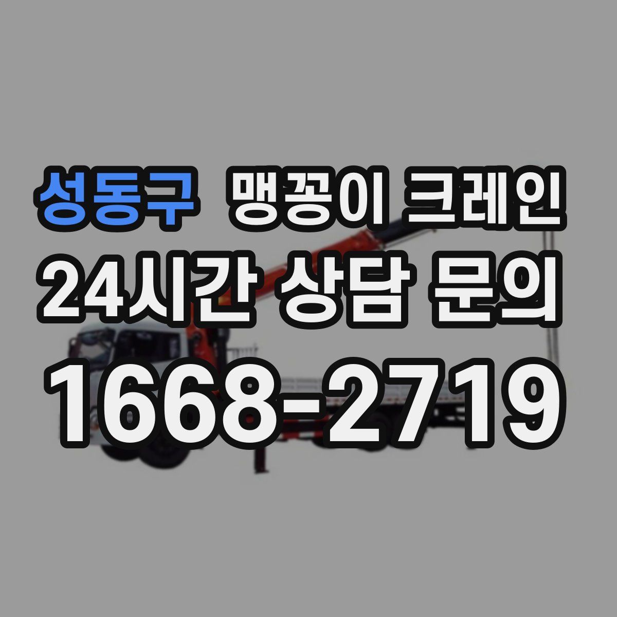 성동구 맹꽁이 크레인