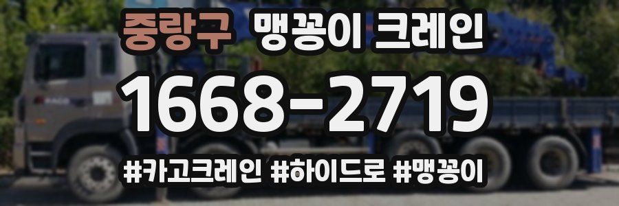 중랑구 맹꽁이 크레인