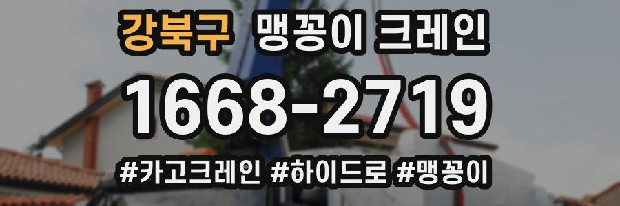 강북구 맹꽁이 크레인