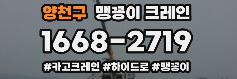 양천구 맹꽁이 크레인