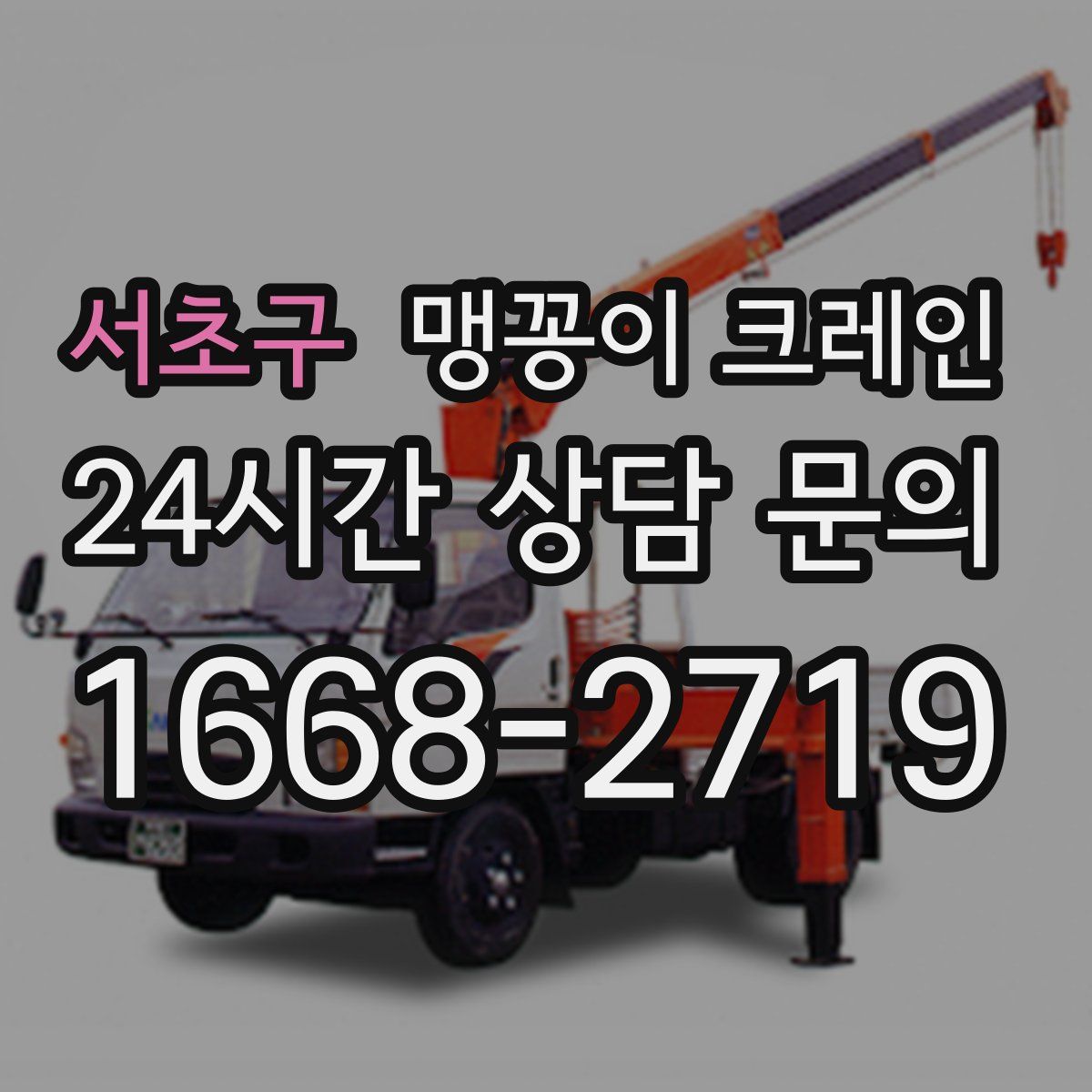 서초구 맹꽁이 크레인