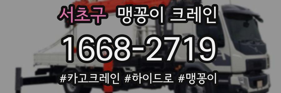 서초구 맹꽁이 크레인